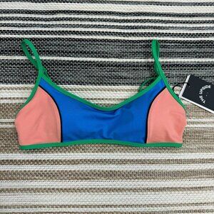 The Upside Women's Wavelegnth Gia Bralette Colorblock Size Small